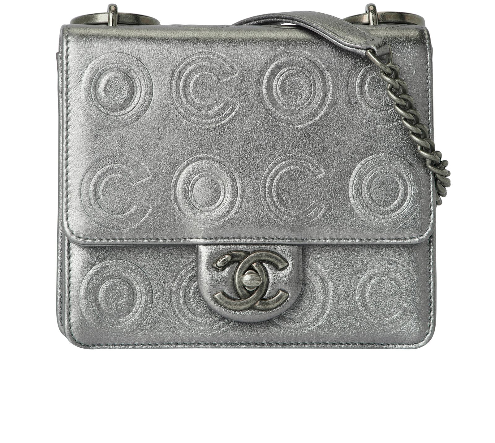 Coco Embossed Square Mini Flap Bag Chanel Designer Exchange